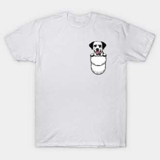 Funny Dalmatian Pocket Dog T-Shirt